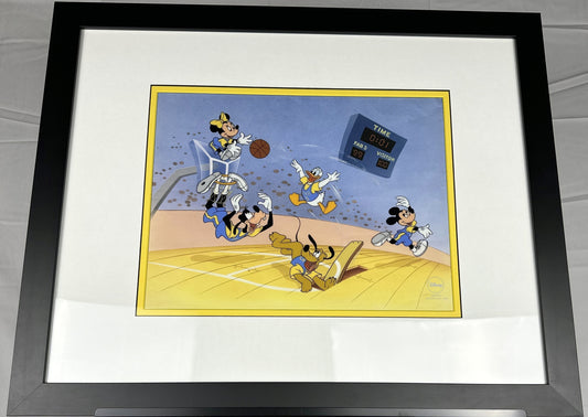 "Slam Dunk With The Fab Five" Disney Limited Edition Sericel.