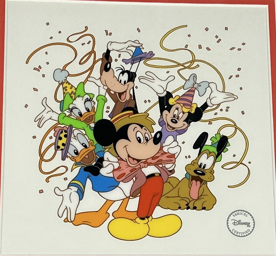 "Party Time Mickey & Friends" Disney Limited Edition Sericel