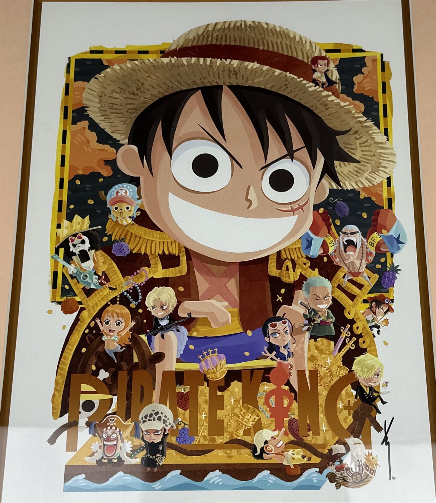 "Pirate King" print signed by Kehasuk
