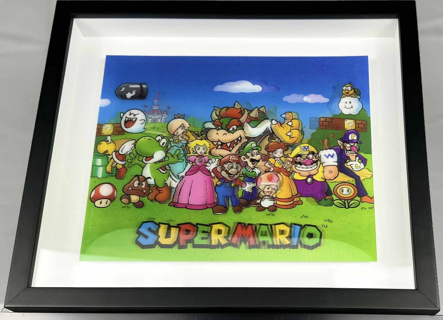 "Super Mario Bros" Hologram 3D picture 9"x11"