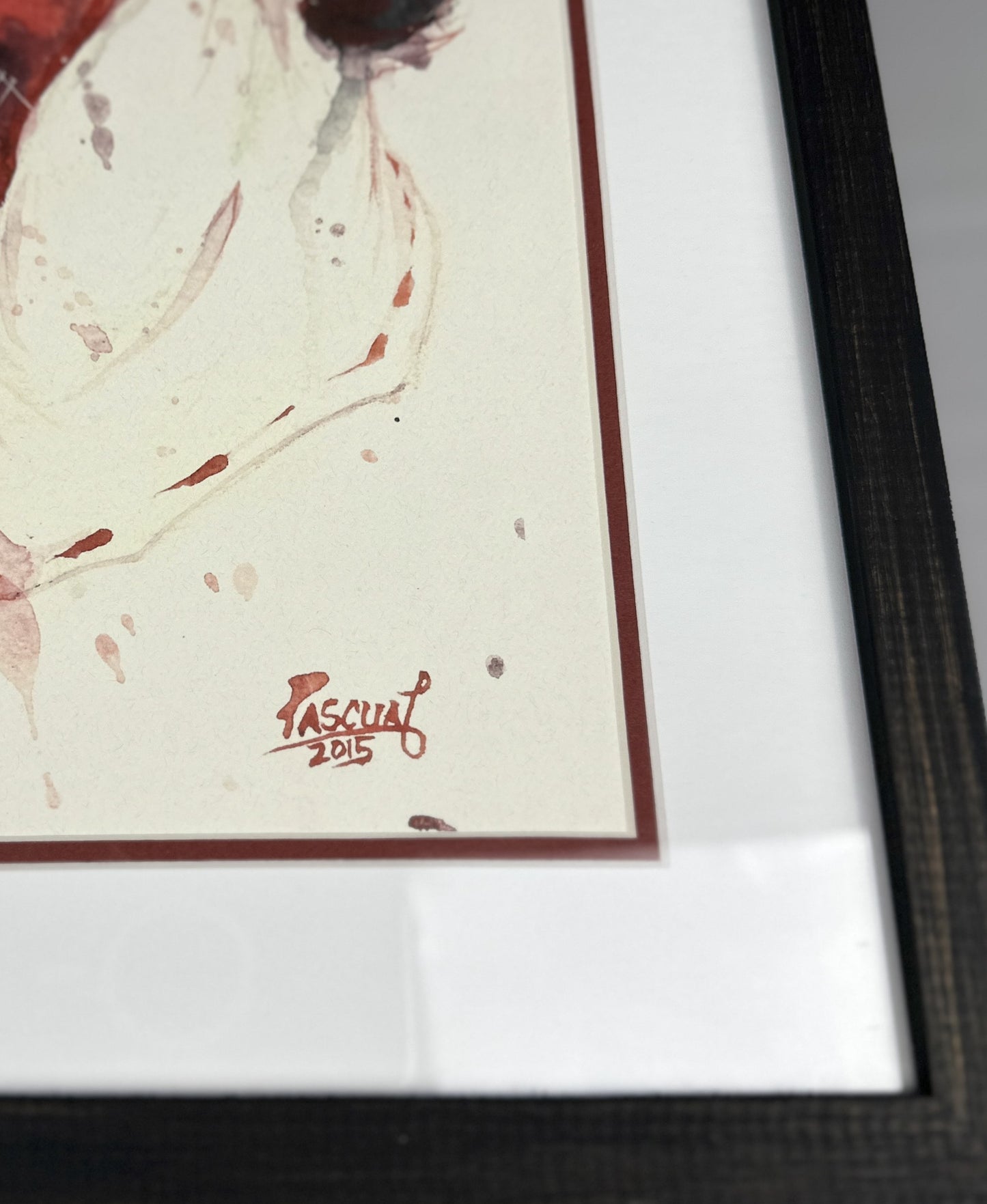 Inuyasha And Kikyo Water Color Signed by Artist